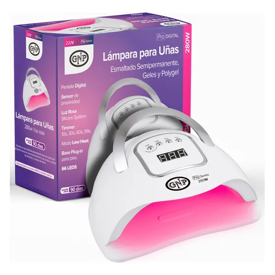 Lampara Para Uñas Uv Led 220v Color Blanco