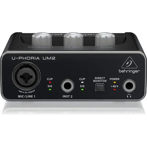 Interface De Áudio Usb Behringer U-phoria Um2