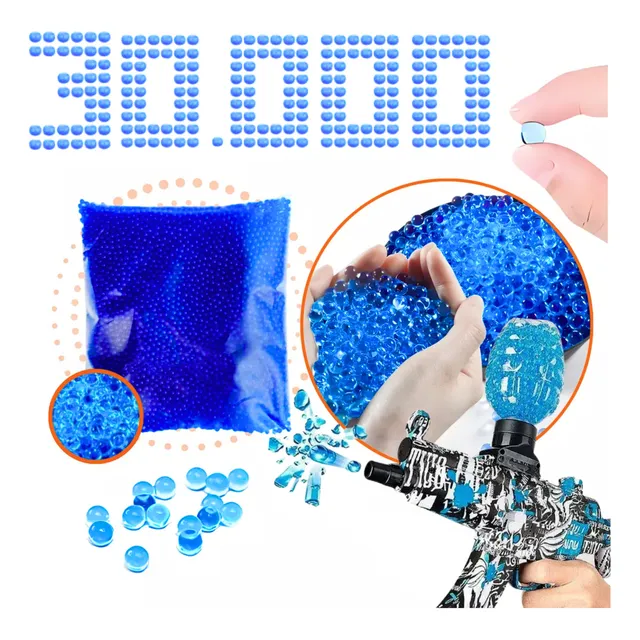 30.000 Bolinhas De Gel 7-8mm P/ Arma Airsoft Arminha Orbeez
