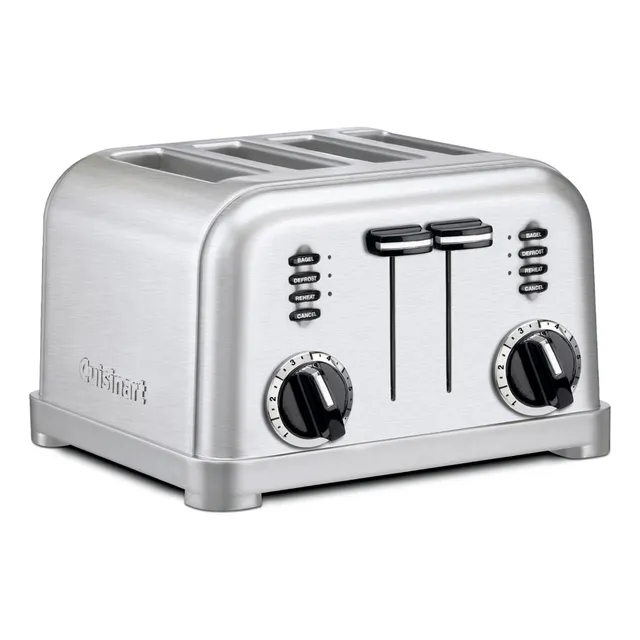 Tostador Eléctrico 4 Ranuras Cpt-180e- Cuisinart Color Gris