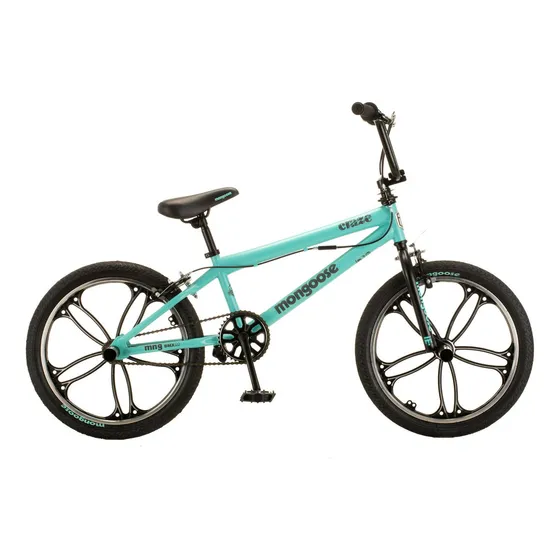 Bicicleta Mongoose Craze Rodado 20 Color Celeste Tamaño Del Cuadro 20