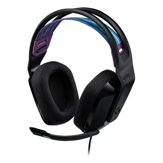 Audífono Gaming  G335 Negro 3.5mm