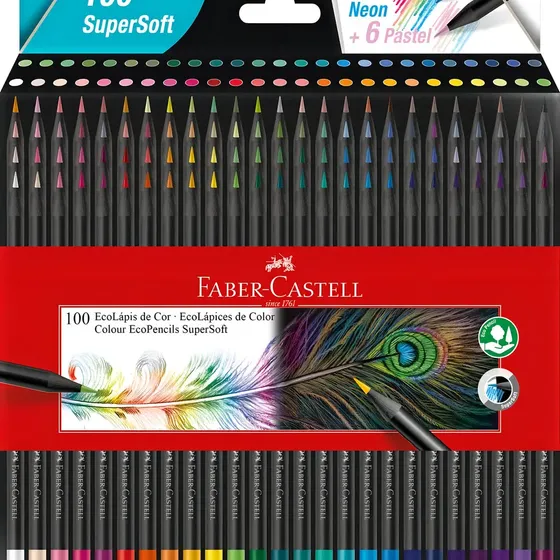 Lápices De Colores Faber-castell Supersoft X 100 | Cuotas sin interés