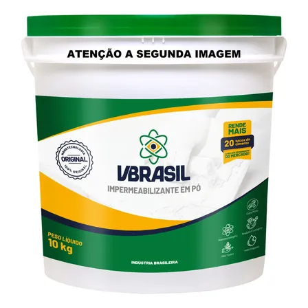 Vbrasil 10kg Impermeabilizante 100% Original Cinza