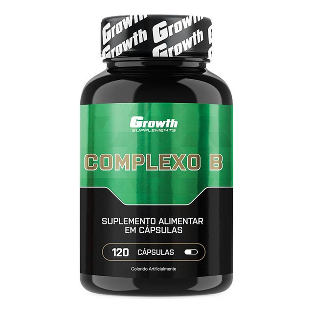 Complexo B Growth Supplements Vitamina B12 Vitamínico Concentrado 120 Cápsulas Complexo B Growth Supplements Vitamina B12 Vitamínico Concentrado 120 Cápsulas