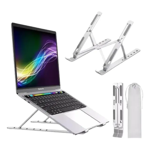 Soporte Notebook Base Eleva Aluminio Universal Home Office