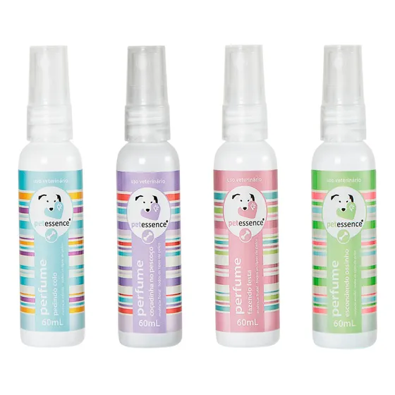 Perfume Pet Essence 60ml Cachorro Gato Fixação Prolongada