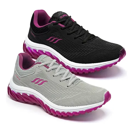Combo 2 Pares Tênis Feminino Para Caminhada Academia Corrida