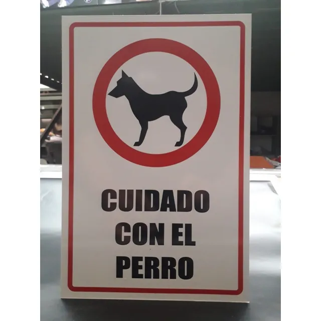 Cartel Cuidado Con El Perro