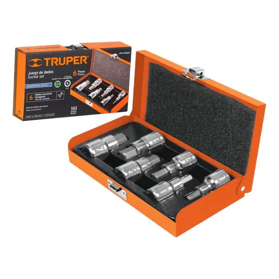 Juego De Copa Punta Bristol 6pcs 1/2 Profesional Truper
