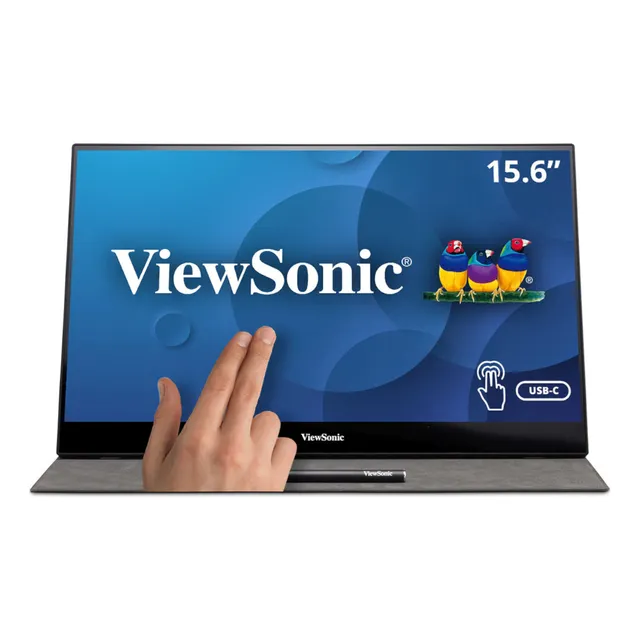 Monitor Viewsonic Td1655 Led 15.6 Táctil Fhd Hdmi Usb Tranza