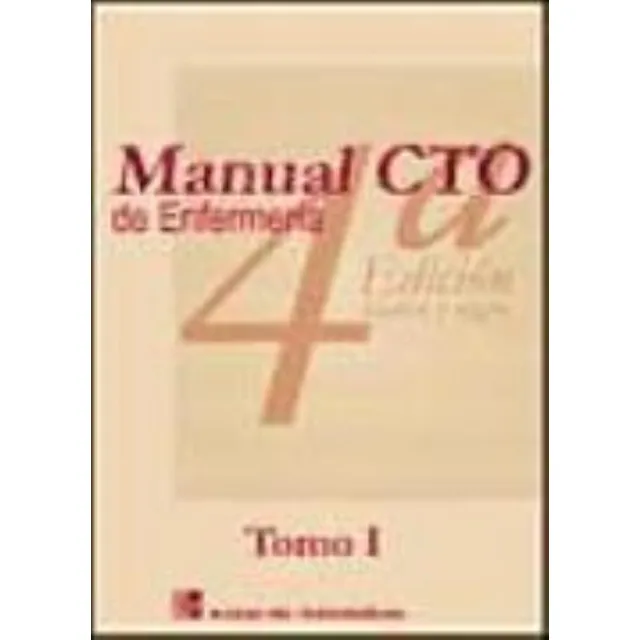Manual Cto De Enfermeria Blanco Y Negro 2 Tomos 4ta Edicion, De Cto Medicina S.l.. Editorial Cto Medicina, Tapa Tapa Blanda En Español
