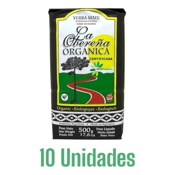 Yerba Mate Orgánica Obereña 500g X 10 Unidades