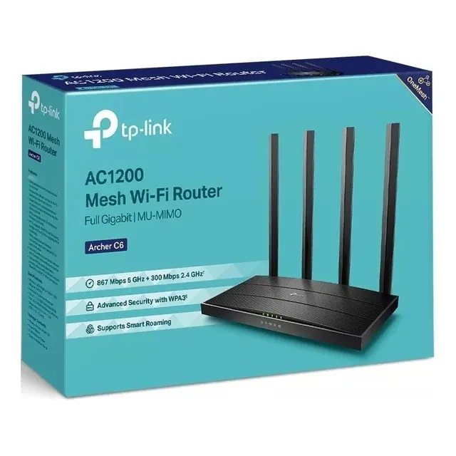 Router Wireless Tp-link Archer C6 Ac1200 Gbit Modem 4 Antena