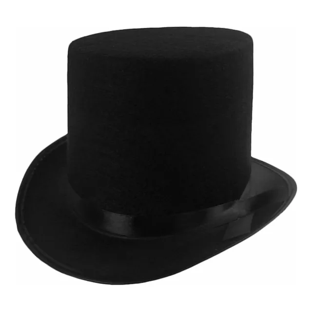 Sombrero De Copa Negro Mago Disfraz Halloween Unisex Fiesta