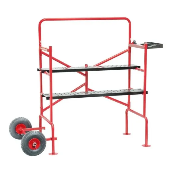 Mini Andamio Con Ruedas 2 Plataformas  Rebatible Equus *ub*