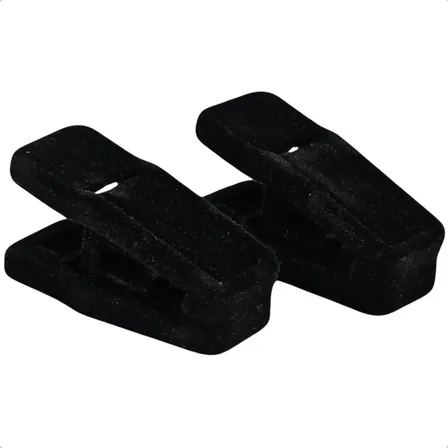 Kit 30 Presilhas Veludo Para Cabides Slim Saia Calça Blusas Cor Preto