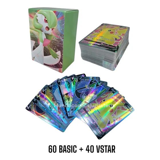 Mazo De 100 Cartas Pokemon Edicion Gx Holograficas 