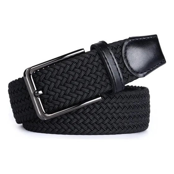 Cinturón Para Hombre Con Tejido Elástico 
