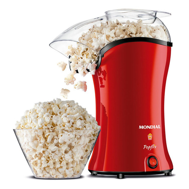 Pipoqueira Popflix Pp-03 1200w Vermelha Mondial 127v Pipoqueira Popflix Pp-03 1200w Vermelha Mondial 127v