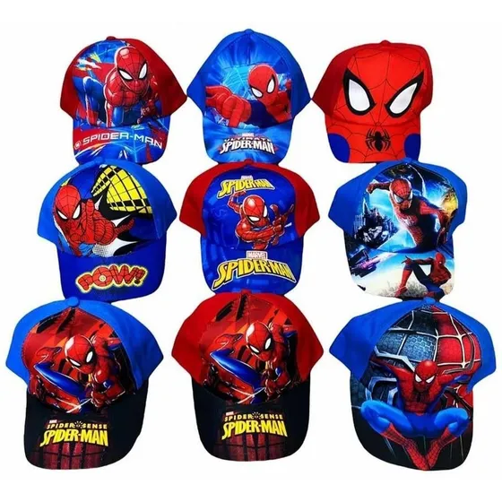 Gorras De Niños Y Niñas Al Mayor 12 Unidades Spiderman Lol 