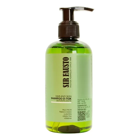 Sir Fausto Pure Shampoo Detox Detoxificante Cabello X 250ml