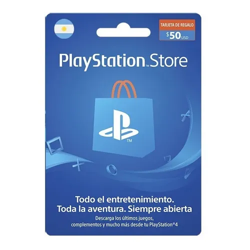 Tarjeta Psn Card 50 Usd Arg Playstation Network Digital