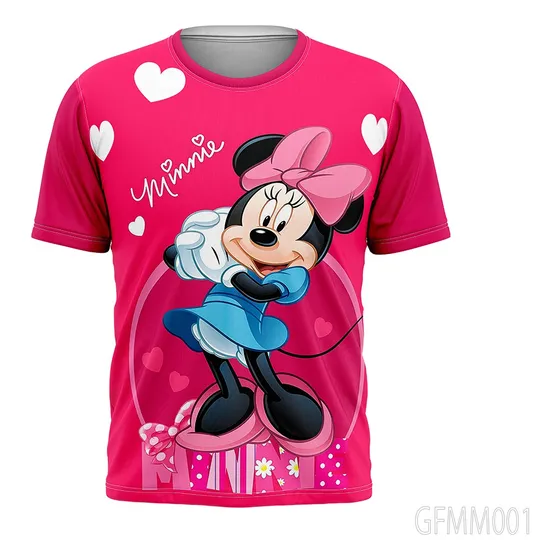 Franela Para Niñas Minnie Mouse, Disney Sublimadas