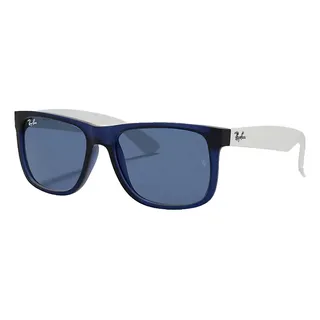 Ăculos De Sol Ray-ban Justin Color Mix Tamanho Standard Armação Matte Transparent Blue Y Lente Dark Blue Ăculos De Sol Ray-ban Justin Color Mix Tamanho Standard Armação Matte Transparent Blue Y Lente Dark Blue