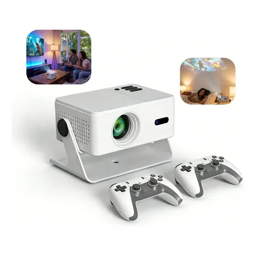 Projetor 4K Portátil Android Wifi Led Bluetooth Full HD Preto HDMI