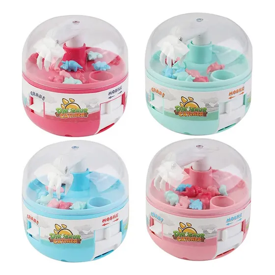 Mini Máquina De Garra 4pcs Para El Niño, Mini Dinosaurio Toy