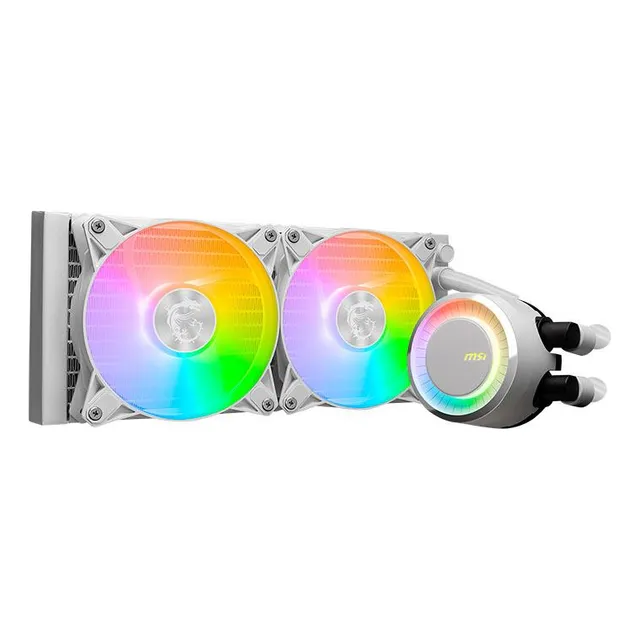 ENFRIADOR DE AGUA MSI MAG CORELIQUID E240, ARGB, 240 MM, BLANCO