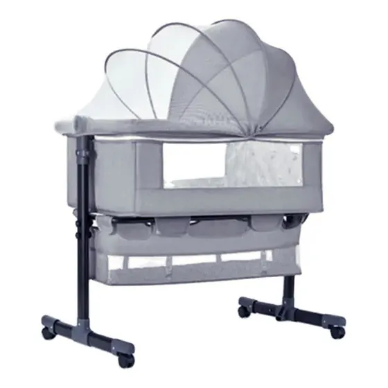 Cuna Colecho Para Bebe Con Mosquitero Mecedora Y Organizador
