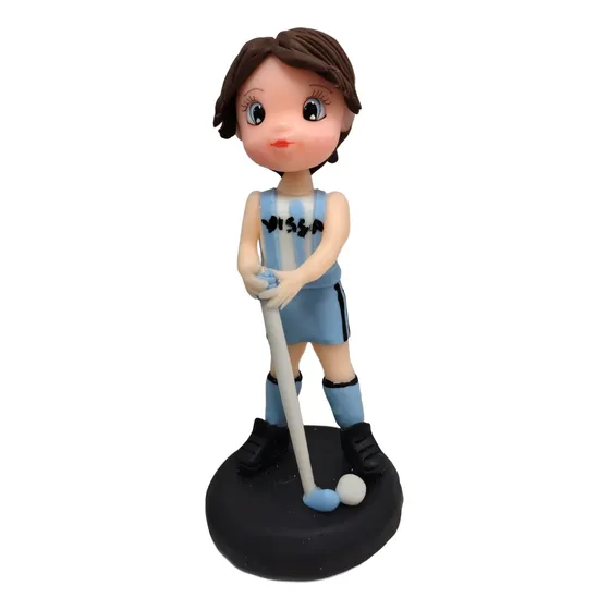 Jugadora Hockey Leonas Adorno Porcelana Fría Argentina 