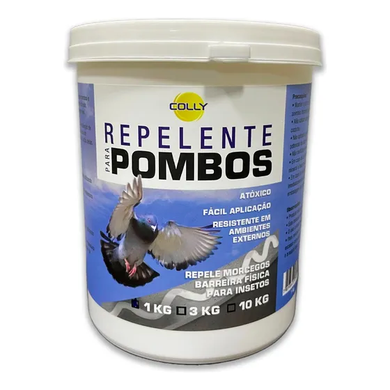 Repelente Pombos Gel Cola Morcego - Balde 1kg Colly