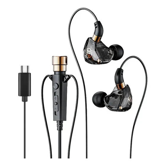 Fone De Ouvido Com Fio Tipo C Com Microfone E Fone Leulp