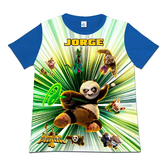 Franela Camisa Para Niño Kung Fu Panda 4 En Poliester