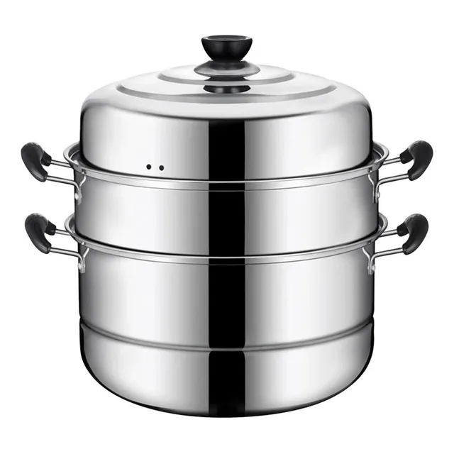 S Olla Vaporera De 3 Niveles, Vaporera De Acero Inoxidable