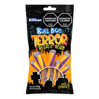 Regaliz Bulldog Terror Halloween por 75 gramos