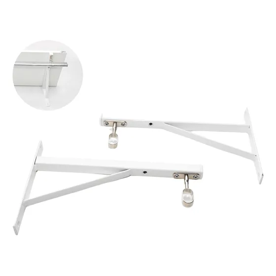 Ménsulas Para Perchero Pared Barral X 2 Mox Para Caño Oval 