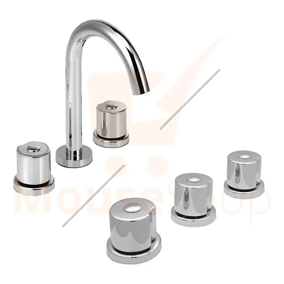 Set Griferia Baño Peirano Verín Plus Lavatorio + Bidet