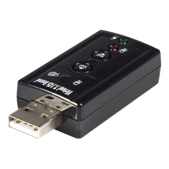 Adaptador De Audio Usb 2.0 Virtual 7.1