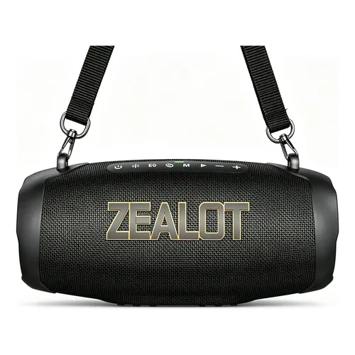 Caixa de Som Bluetooth Zealot S79 Portable 100W Powerbank Preto