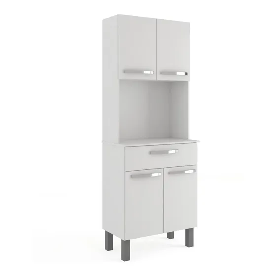 Armário De Cozinha Paneleiro 4 Portas 1 Gaveta Balli Branco