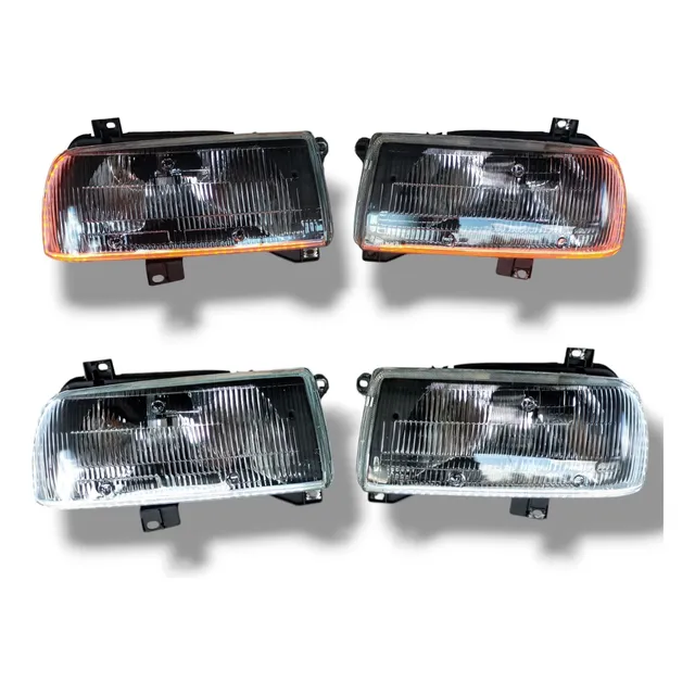 Faros Jetta A3 1993/1998 Fondo Negro Direccional Led