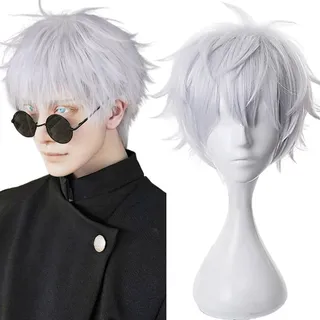 Para Peluca De Jujutsu Kaisen 28 Cm Cosplay Satoru Gojo Para Peluca De Jujutsu Kaisen 28 Cm Cosplay Satoru Gojo