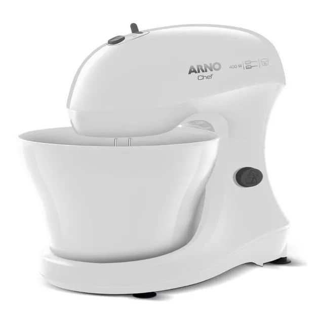 Batedeira Arno Chef 400w Kitchen Machines 5 Litros Branca Sm00 Cor branco 127V
