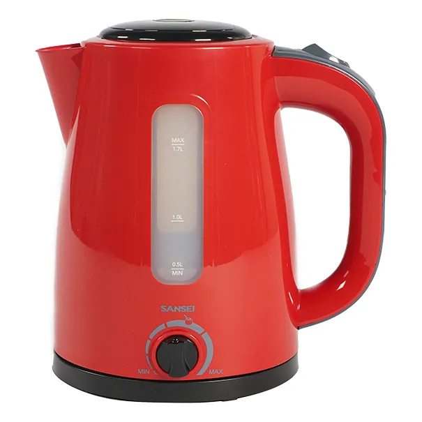 Pava Eléctrica Sansei Pe1821bp Selector De Temperatura 1.7l Color Rojo