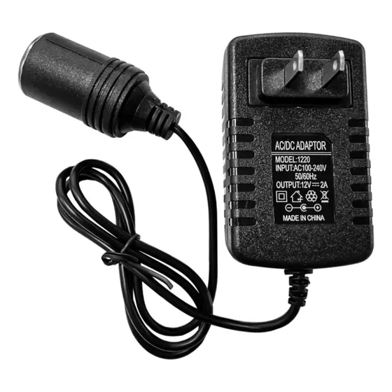 Adaptador De Corriente Para Encendedor 110v-220v Ac A 12v Dc