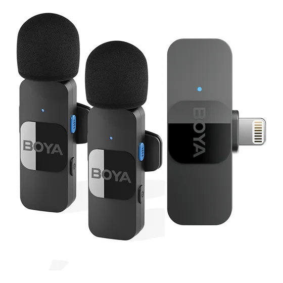Microfone Lapela Boya By-v2 Conector Lightning Para iPhone 11/12/13/14